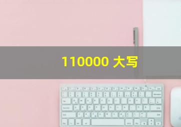 110000 大写